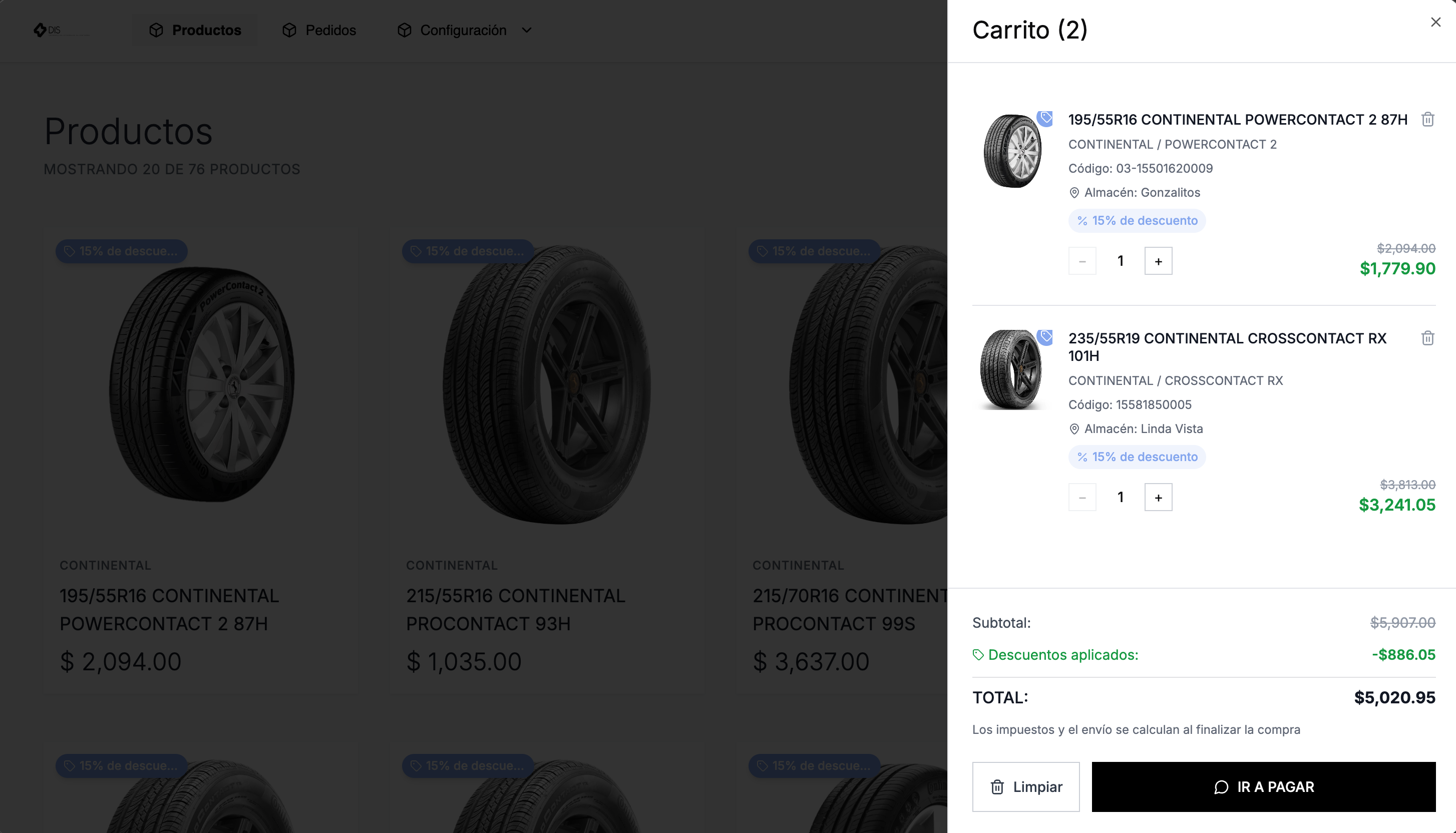 Vista previa de Ecommerce